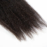 GS Virgin Hair Kinky Straight Hair 3 Bundles With a Brazilian Kinky Straight Hair 4x4 Lace Closure