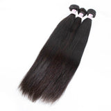 GS Virgin Hair Brazilian Straight Hair 4 Bundles With 5*5 Transparent Lace Closure Bundles And Closure Deals