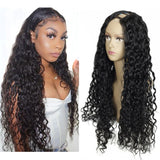 GS Virgin Hair U Part Wig Brazilian Hair Water Wave Wig Natural Color 100%Vrigin Hair Cabello Series