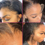 GS Virgin Hair13x4 HD Lace Frontal Wig  Kinky Curly Wig Brazilian Remy Hair Pre-Plucked With Baby Hair 150% Density Hair Lace Front Wig