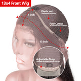 GS Virgin Hair 13x4 Lace Frontal Wig Transparent Glueless Loose Wave Human Hair Wigs  Brazilian Virgin Natual Color