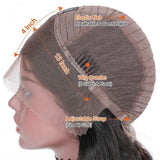 Gs Virgin Hair Brazilian Straight Lace Front Remy Human Hair Pre Pluck Wigs High Quality 150% Density Wigs