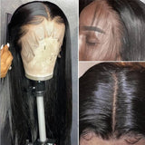 Gs Virgin Hair Brazilian Straight Lace Front Remy Human Hair Pre Pluck Wigs High Quality 150% Density Wigs