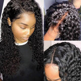 GS Virgin Hair Jerry Curly Remy Wig 13*4 Lace Front Pre Pluck Human Hair Wigs 150% Density Wigs