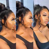 GS Virgin Hair 360 Lace Frontal Wigs Pre Plucked With Baby Hair Malaysian Remy Straight 360 Lace Front Human Hair Wig
