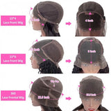 GS Virgin Hair Short Straight Lace Frontal Bob Wig With Baby Hairs Along The Hairline 100% Human Hair Without Bangs