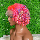 GS Virgin Hair Bob Curly Wig Curly and Body Wave Cabello Series