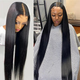 GS Virgin Hair 5x5 HD Lace Closed Virgin Natural Black Straight Hair 150 Density