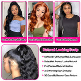 Gs Virgin Hair 13x6 Hd Lace Frontal Wigs 180 Density For Women Body Wave Human Lace Wigs For Sale Cabello Series