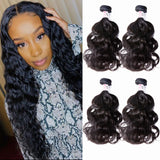 GS Virgin Hair Brazilian Natural Wave Human Hair 4Pcs/lot