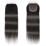 GS Virgin Hair 4x4 5x5 HD Free Part Closure Straight Hair Deep Parting  Lace Closure Cabello Series
