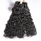 GS Virgin Hair Water Wave Weave 3pc And 13*4 Lace Frontal Closures Natural Wave
